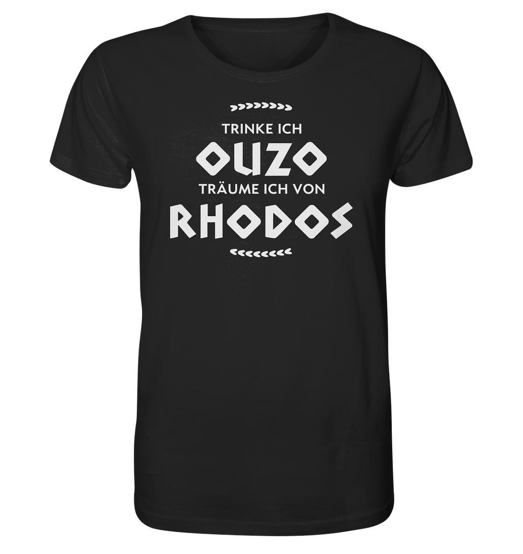 Quand je bois de l'Ouzo, je rêve de Rhodes - Chemise Bio