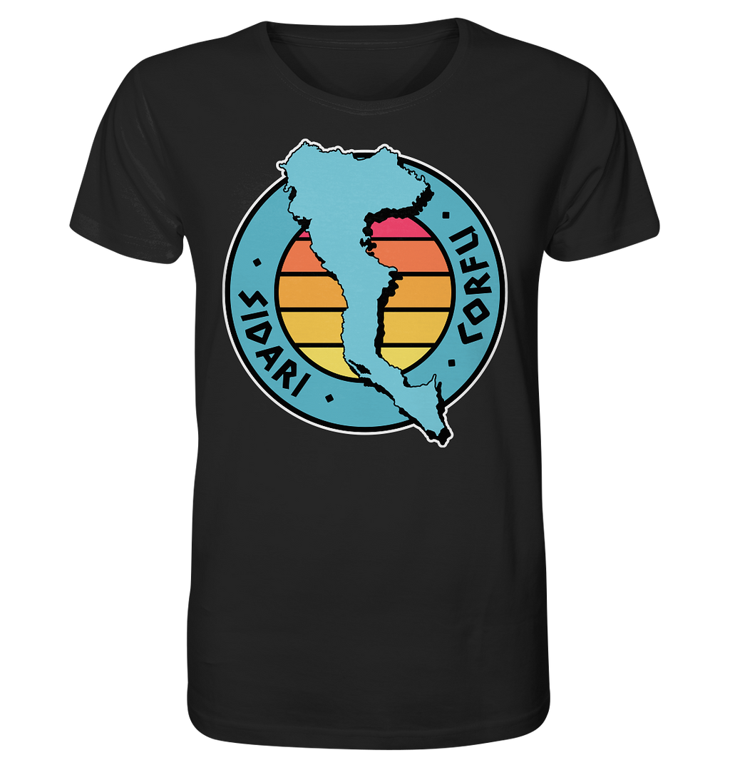 Corfu Sidari Silhouette Stempel farbig - Organic Shirt