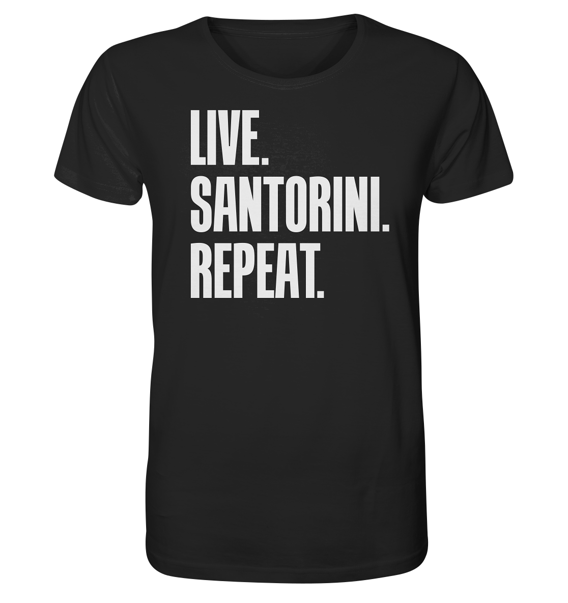 LIVE. SANTORINI. REPEAT. - Organic Shirt