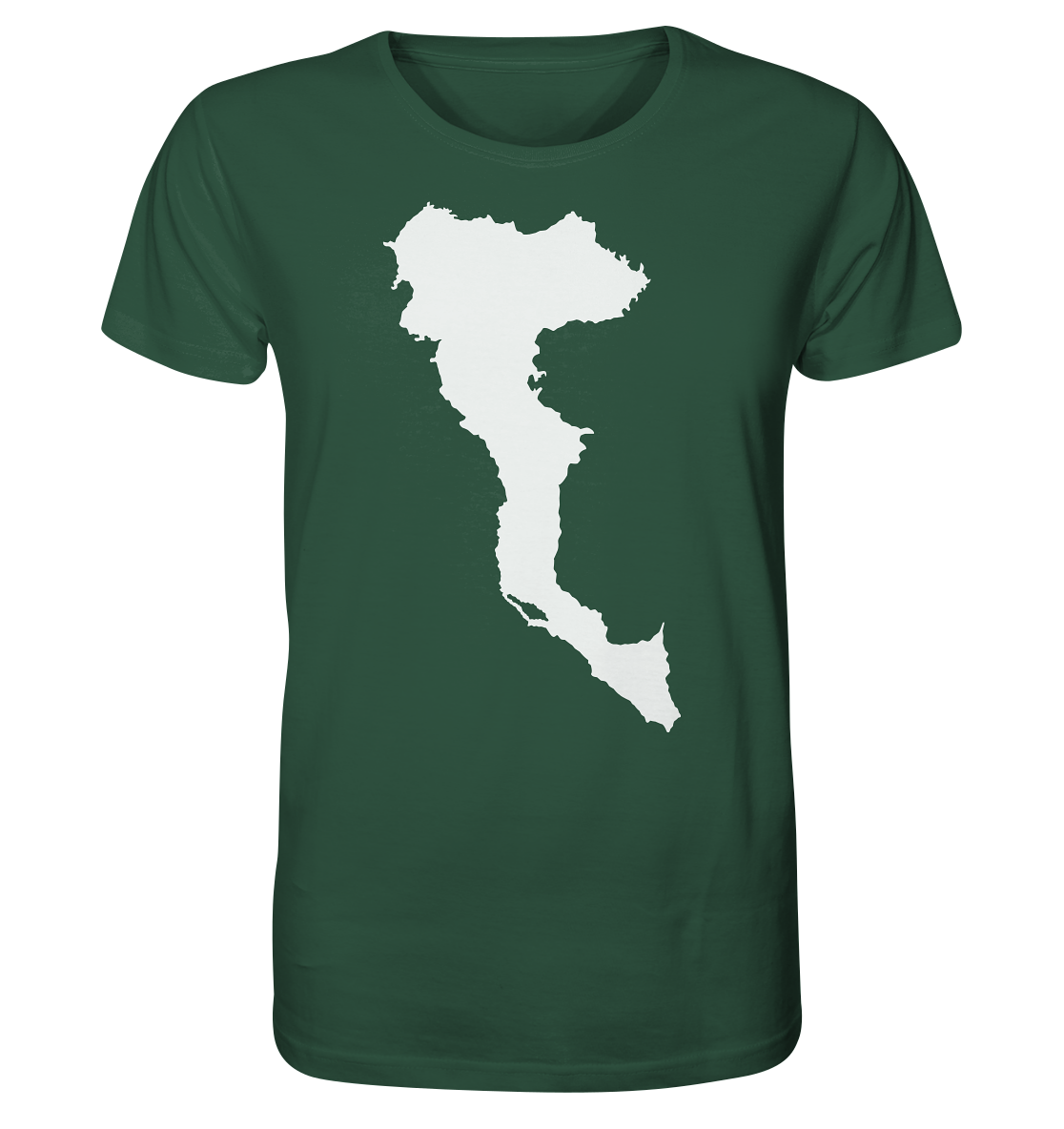 Corfu Insel Silhouette - Organic Shirt