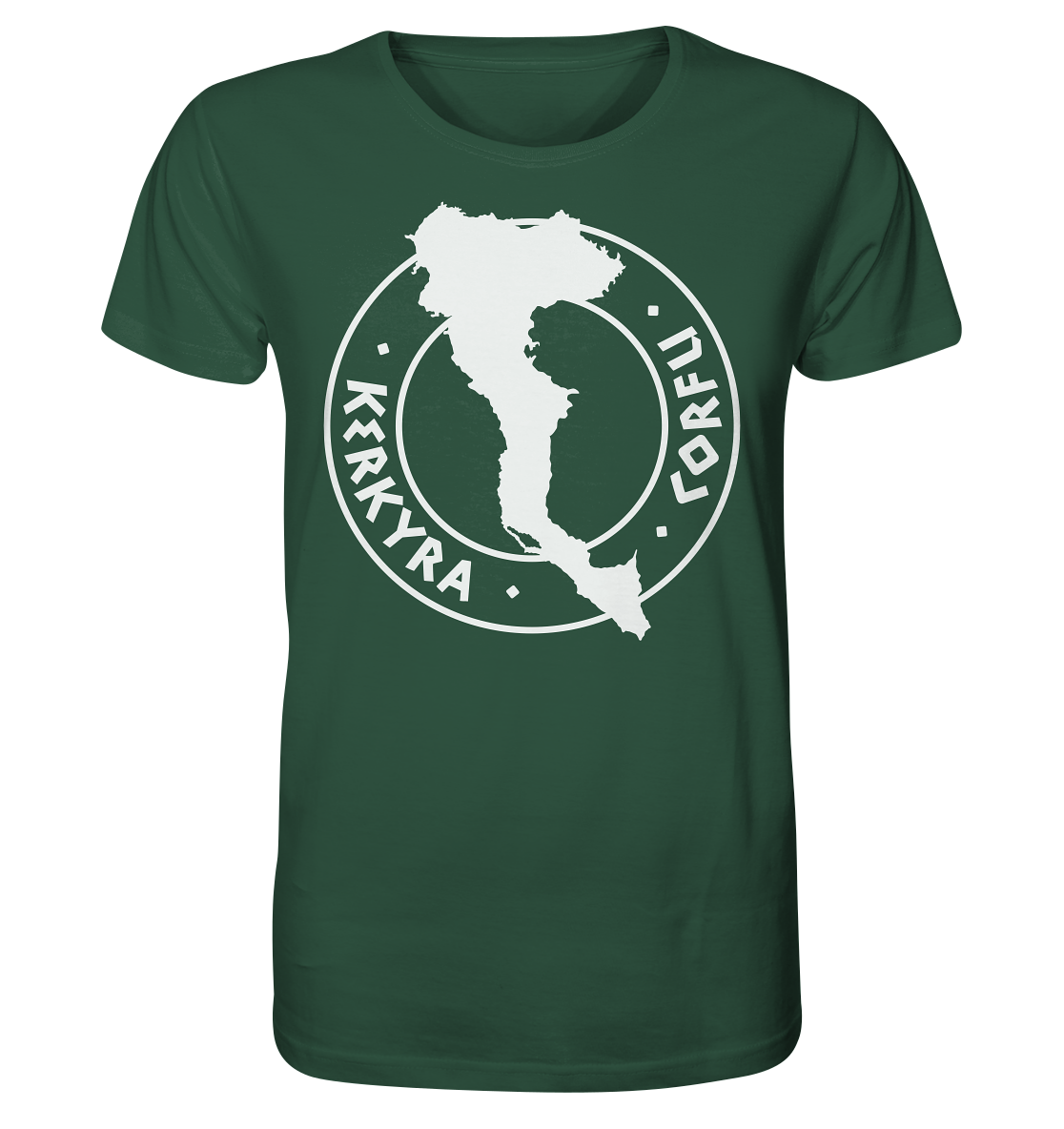 Corfu Kerkyra Silhouette Stempel - Organic Shirt