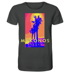 Blue palm trees Mykonos Greece - Organic Shirt