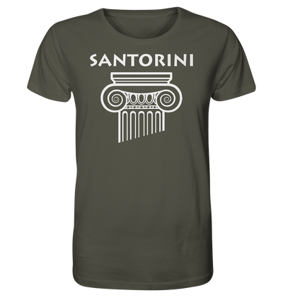 Santorini Greek Column Head - Organic Shirt