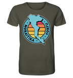 Timbre silhouette Corfou Moraitika coloré - chemise bio