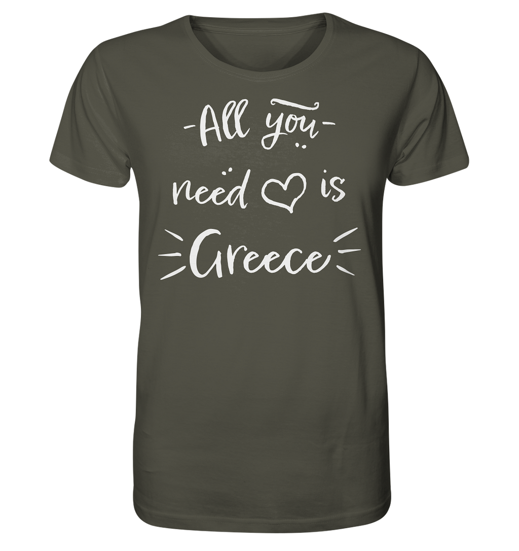 Tout ce dont vous avez besoin c'est de la Grèce - Chemise bio