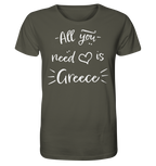 Tout ce dont vous avez besoin c'est de la Grèce - Chemise bio