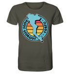 Timbre silhouette Corfou Agios Georgios coloré - chemise bio