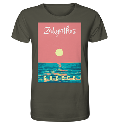 Sunset Ocean Zakynthos Greece - Organic Shirt