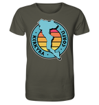 Corfu Kerkyra Silhouette Stamp Colored - Organic Shirt