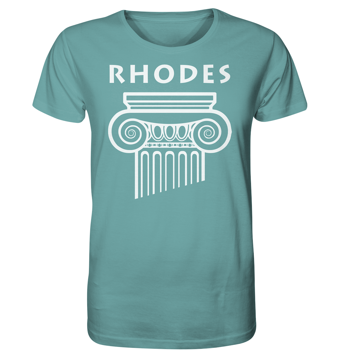 Rhodes Greek Column Head - Organic Shirt