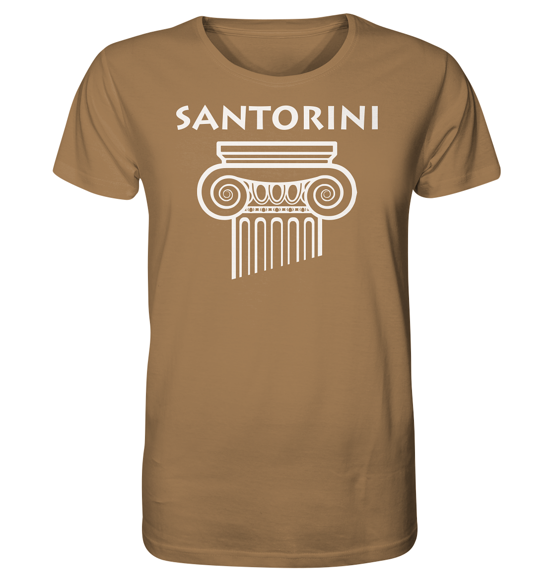 Santorini Griechischer Säulenkopf - Organic Shirt