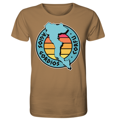 Corfu Agios Gordios Silhouette Stempel farbig - Organic Shirt