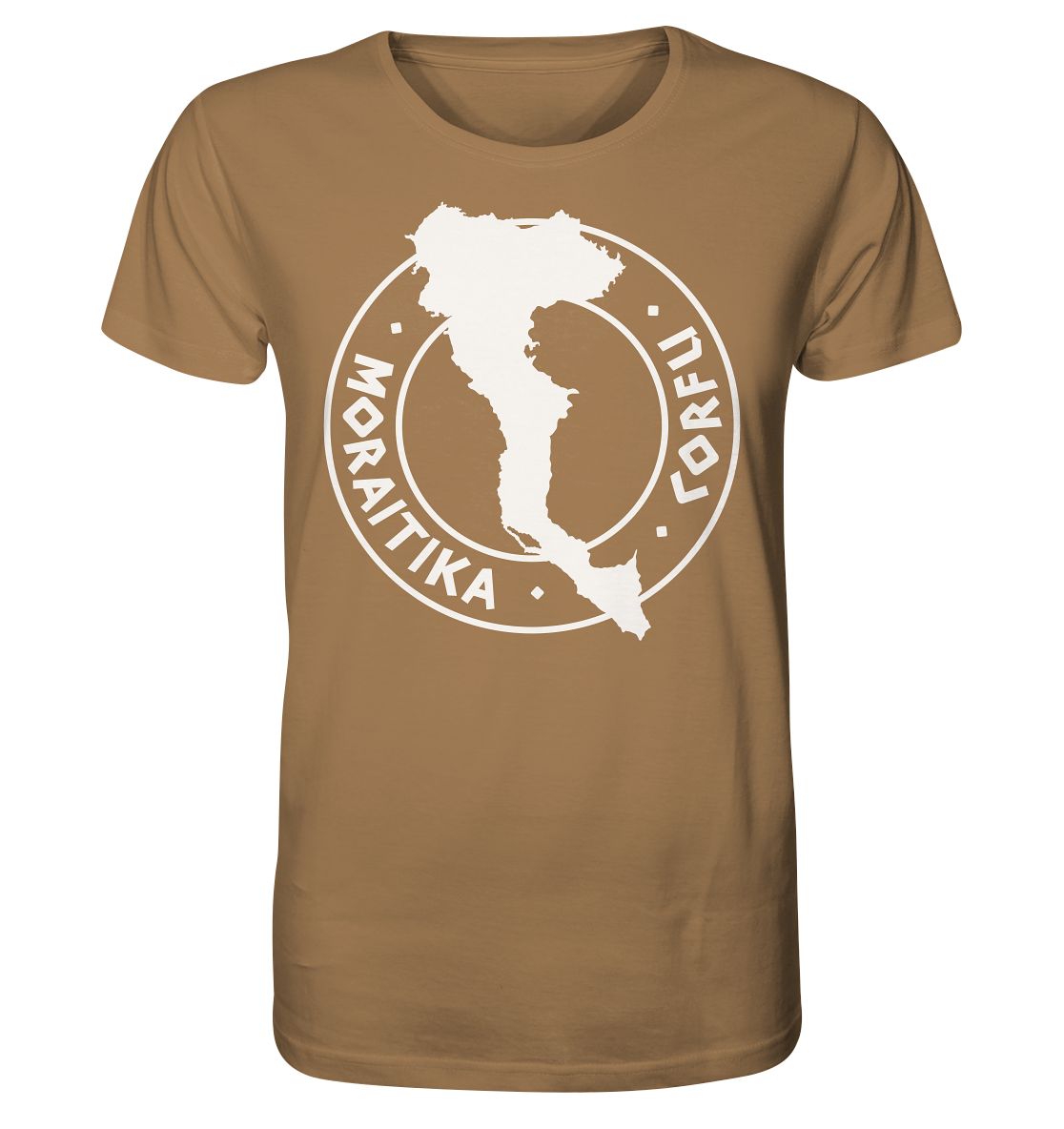 Corfu Moraitika Silhouette Stamp - Organic Shirt