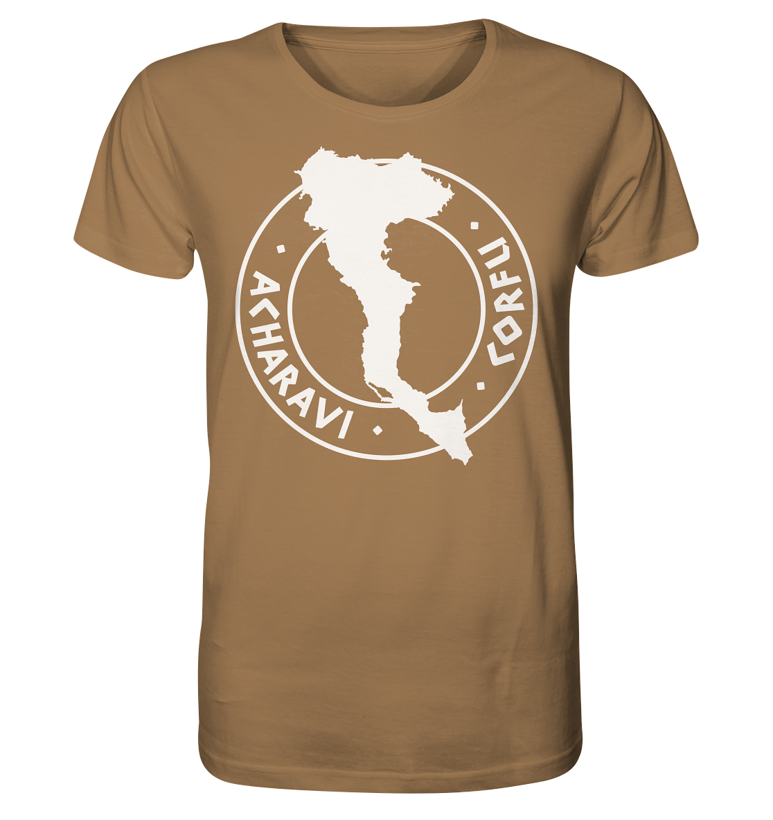 Corfu Acharavi Silhouette Stempel - Organic Shirt