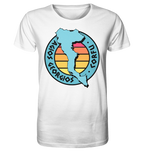 Timbre silhouette Corfou Agios Georgios coloré - chemise bio