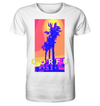 Blue palm trees Corfu Greece - Organic Shirt