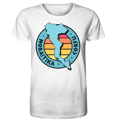 Corfu Moraitika Silhouette Stempel farbig - Organic Shirt