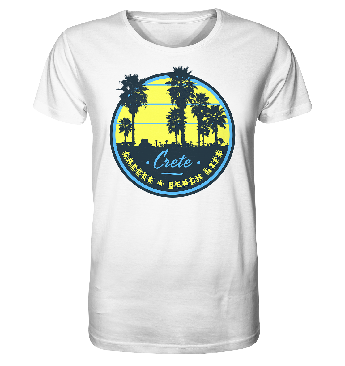 Crete Greece Beach Life - Organic Shirt