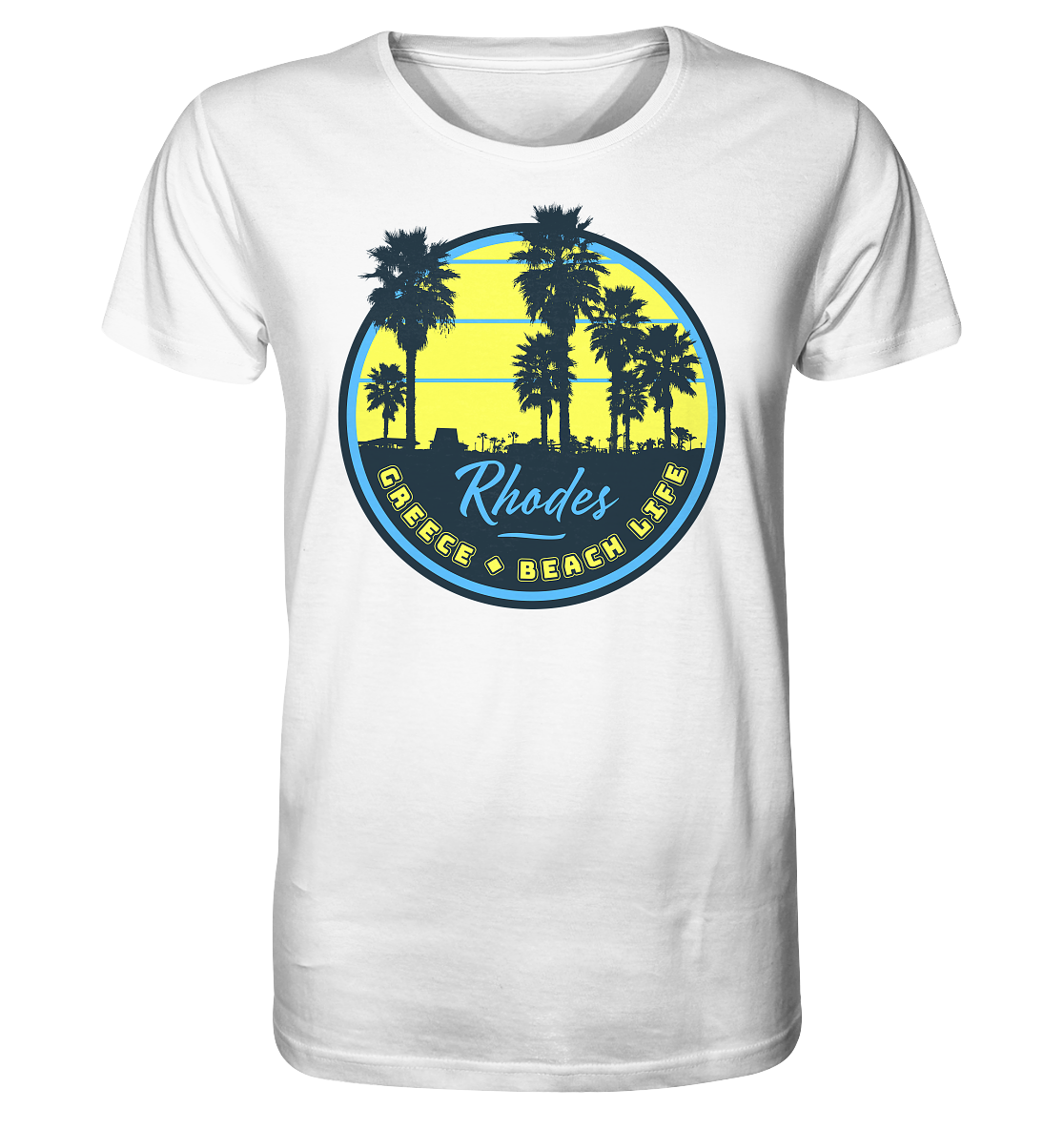 Rhodes Greece Beach Life - Organic Shirt