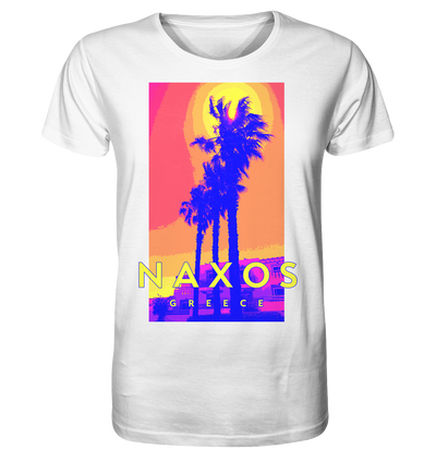Blue palm trees Naxos Greece - Organic Shirt
