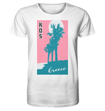Palm trees & Pink Sky Kos Greece - Organic Shirt