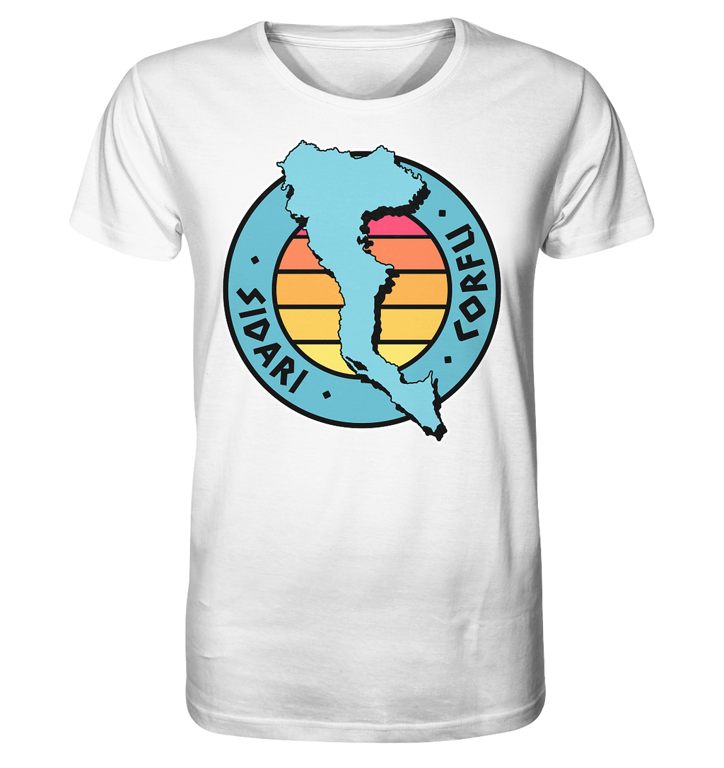Corfu Sidari Silhouette Stempel farbig - Organic Shirt