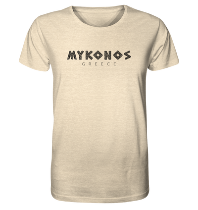 Mykonos Greece Mosaic - Organic Shirt