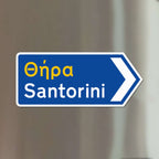 Santorini Magnet L/XL - Panneau de signalisation grec